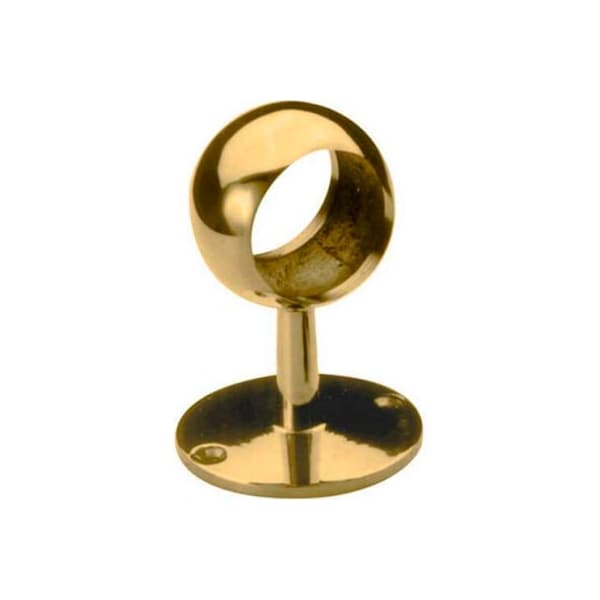 Lavi Industries Lavi Industries, Ball Center Post, for 1.5" Tubing, Polished Brass 00-332/1H - main